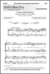 Come, Gentle Spring Three-Part Mixed choral sheet music cover